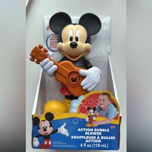 Mickey Mouse Buble Blower Musical Toy with Orange Guitar